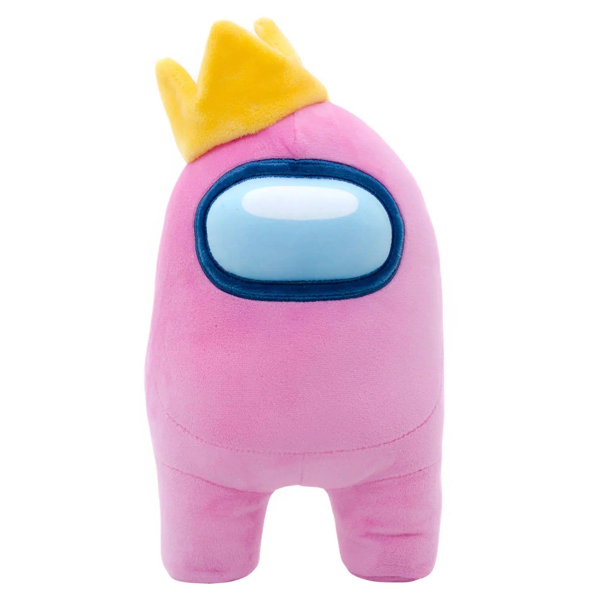 Among-Us-Crowned-Pink-Player-Character-Plush-12-YuMe-Toikido-Series Among Us - Crowned Pink Player Character Plush (12") - YuMe - Toikido Series - Image 1