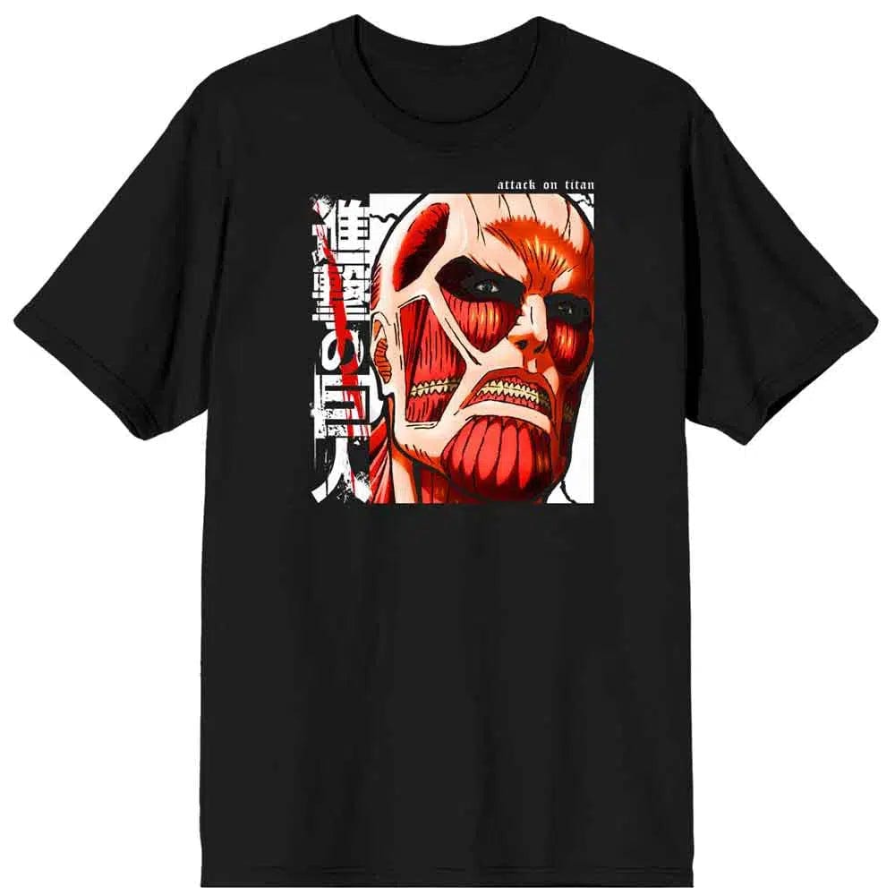 Attack-on-Titan-Bertolt-Colossal-Titan-T-Shirt-Black-Unisex-Bioworld Attack on Titan - Bertolt Colossal Titan T-Shirt (Black, Unisex) - Bioworld - Image 1