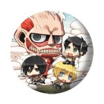 Attack on Titan [Season 1] - Chibi Characters & Titans Pin Badge Pack - ABYstyle - Image 4