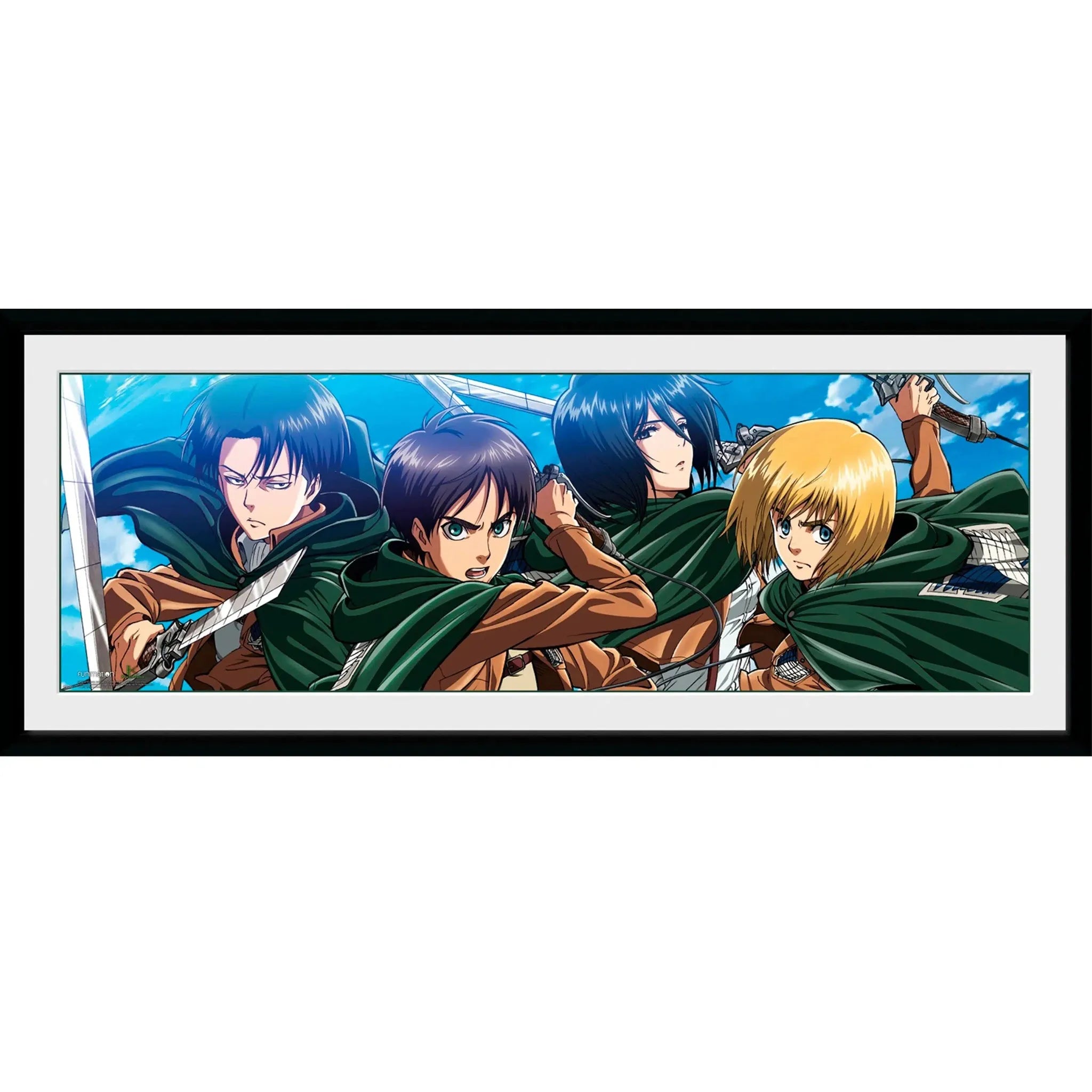 Attack-on-Titan-The-Scout-Regiment-Framed-Poster-13_5-x-31_5-ABYstyle Attack on Titan - The Scout Regiment Framed Poster (13.5" x 31.5") - ABYstyle - Image 1
