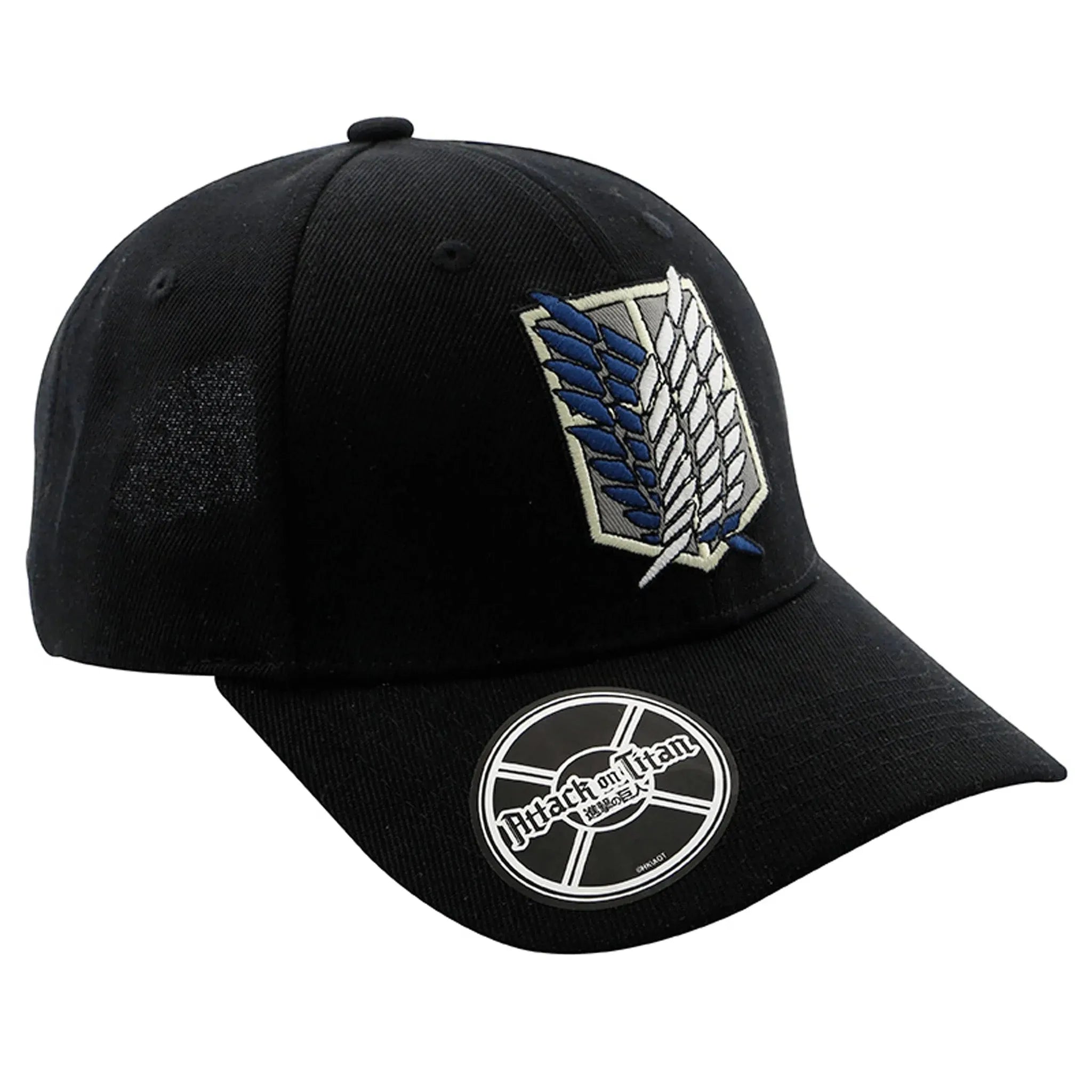 Attack-on-Titan-The-WIngs-of-Freedom-Scout-Regiment-Symbol-Hat-Black-ABYstyle Attack on Titan - The WIngs of Freedom Scout Regiment Symbol Hat (Black) - ABYstyle - Image 1