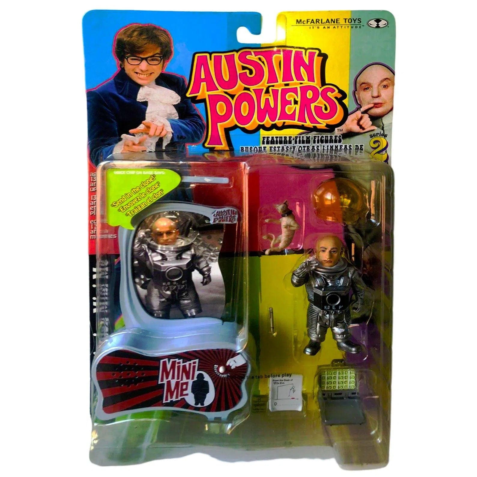 Austin-Powers-Moon-Mission-Mini-Me-Action-Figure-McFarlane-Toys-Series-2-2000 Austin Powers - Moon Mission Mini-Me Action Figure - McFarlane Toys - Series 2 (2000) - Image 1