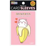 Bananya - Lovey Bananya Art Pink Premium Protective Card Sleeves (60 Count, Standard Size) - Japanime Games - Player's Choice Game Accessories Series