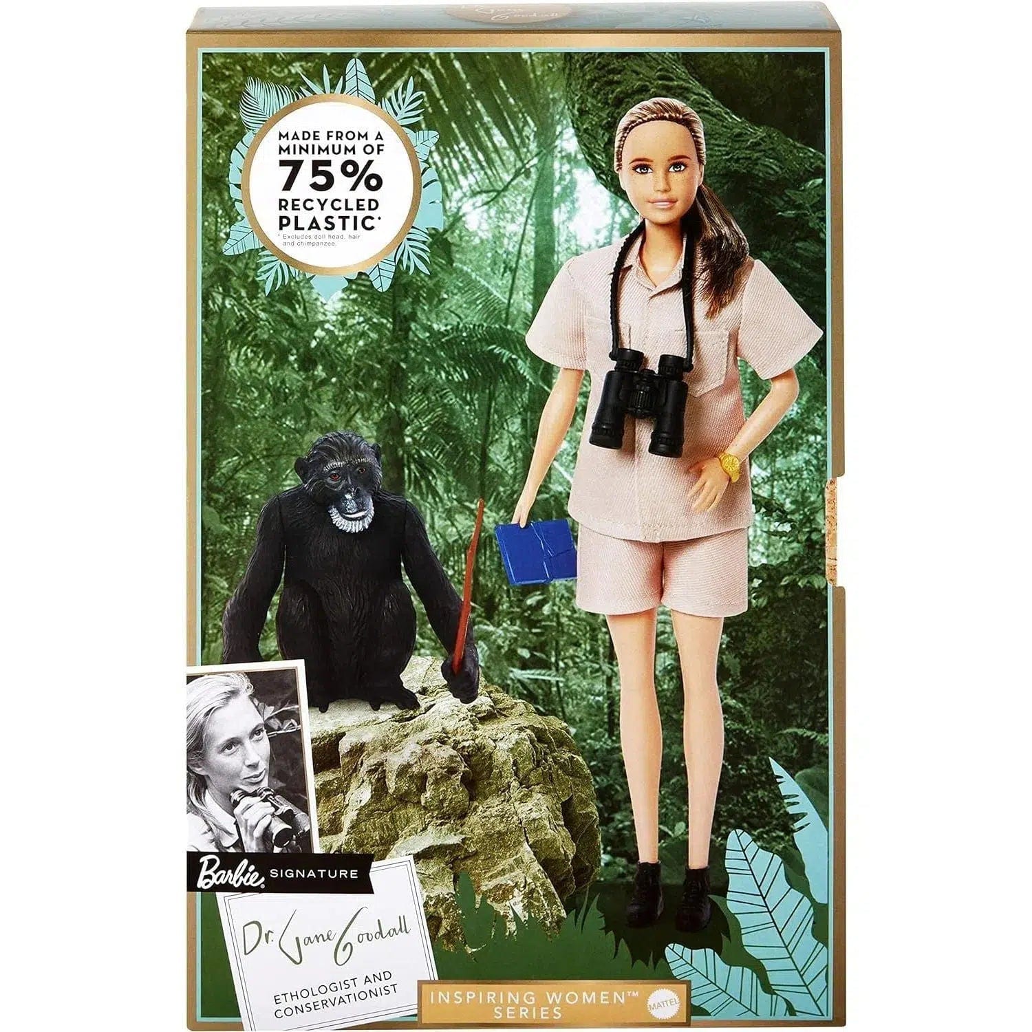 Barbie-Signature-Dr_-Jane-Goodall-Doll-Mattel-Inspiring-Women-Series Barbie Signature - Dr. Jane Goodall Doll - Mattel - Inspiring Women Series - Image 1
