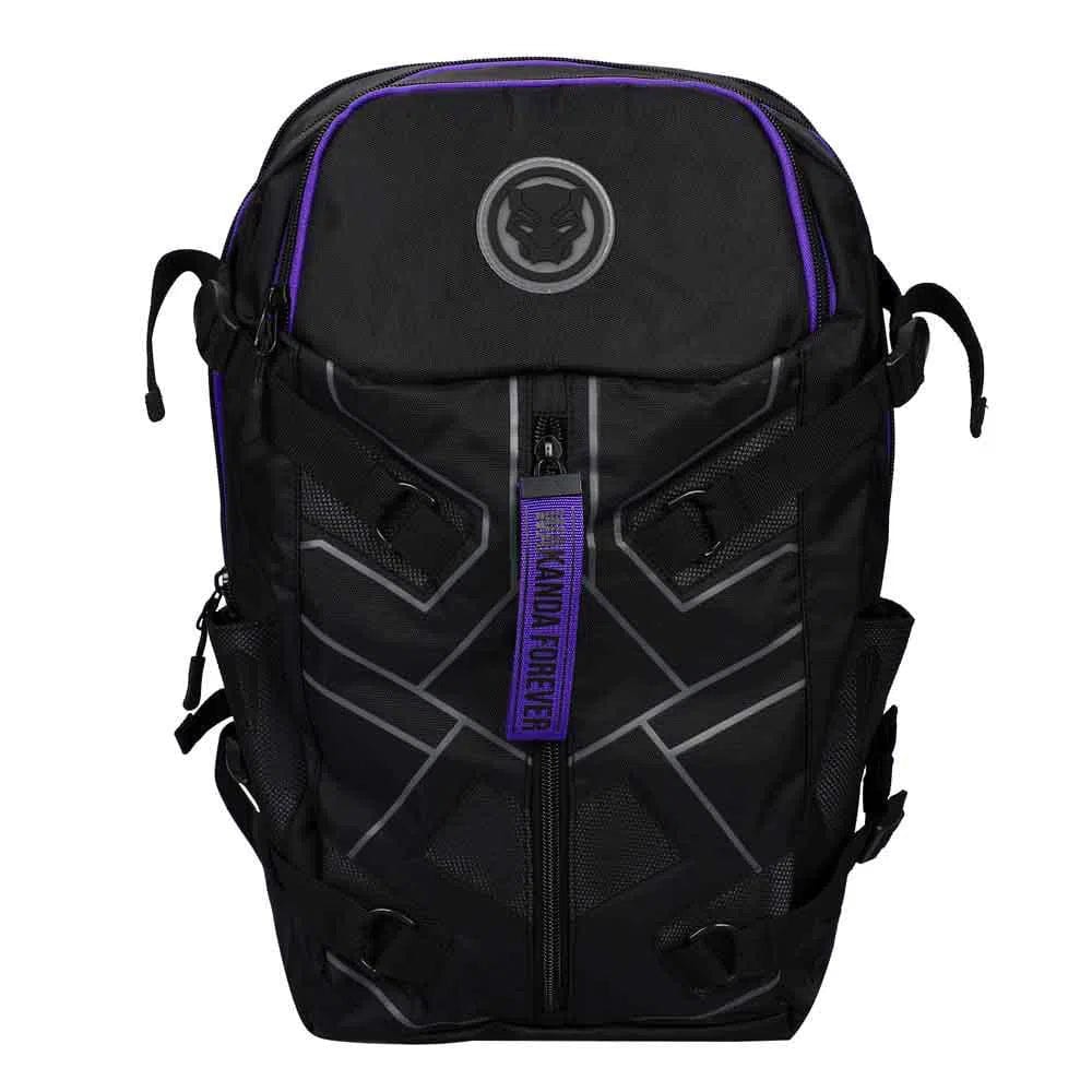 Black-Panther-Wakanda-Tech-Backpack-Compression-Straps-Bioworld Black Panther - Wakanda Tech Backpack (Compression Straps) - Bioworld - Image 1