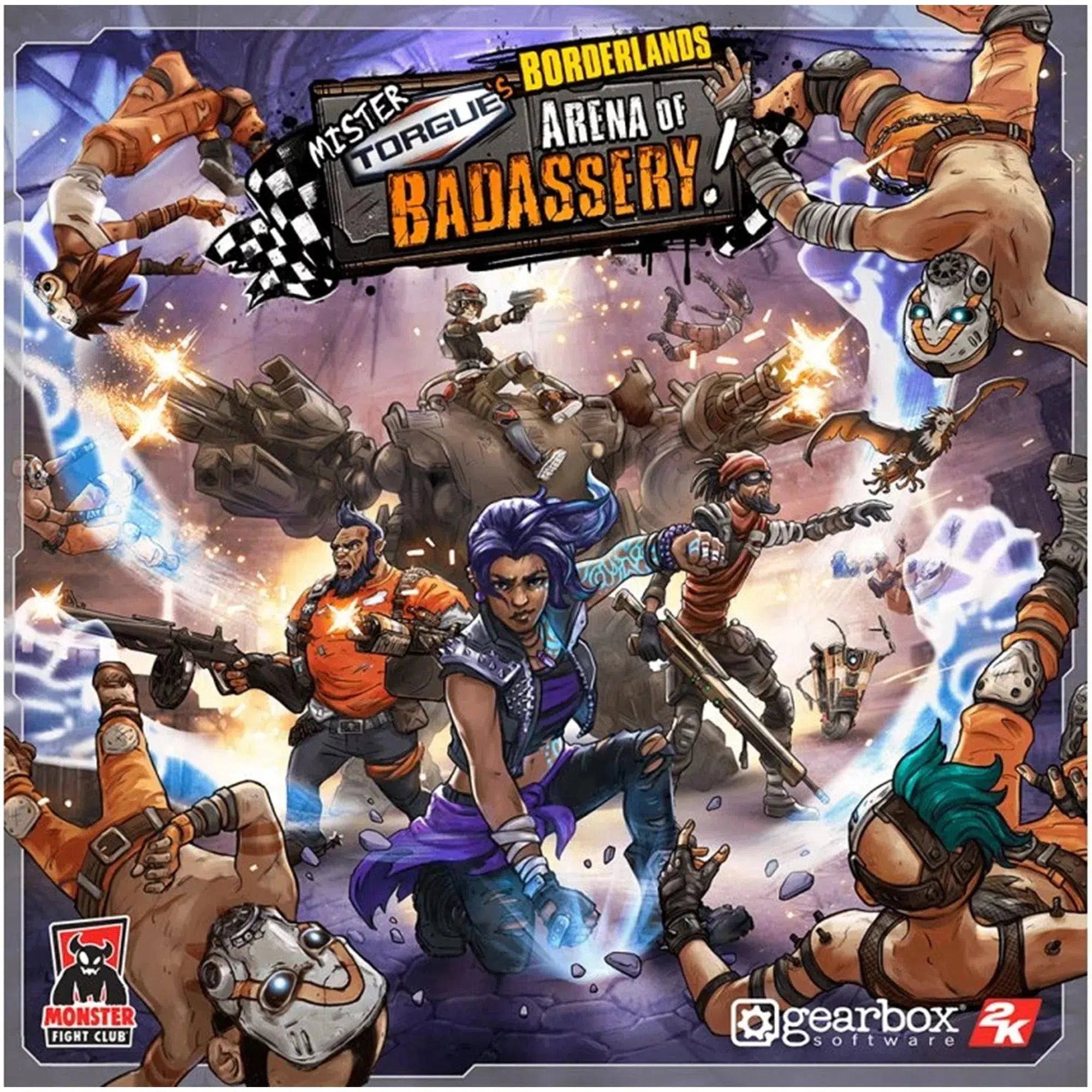 Borderlands-Mister-Torgues-Arena-of-Badassery-Cooperative-Action-Board-Game-for-Family-and-Adults-1-4-Players-Ages-13-Monster-Fight-Club Borderlands: Mister Torgue's Arena of Badassery - Cooperative Action Board Game for Family, and Adults (1-4 Players, Ages 13+) - Monster Fight Club - Image 1