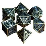 Brassworks Steampunk Dice Set (7 Dice, Polyhedral) - Game Master Dice - Image 2