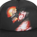 Chainsaw Man - Denji Trucker Hat (Black, Sublimated) - Bioworld - Image 4