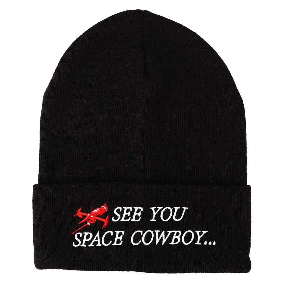 Cowboy-Bebop-See-You-Space-Cowboy_-Beanie-Hat-Black-Bioworld Cowboy Bebop - "See You Space Cowboy..." Beanie Hat (Black) - Bioworld - Image 1