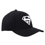 DC Comics: Superman - Snapback Hat (Black / White, Elite Flex, Pre-Curved Bill) - Bioworld - Image 3