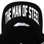 DC Comics: Superman - Snapback Hat (Black / White, Elite Flex, Pre-Curved Bill) - Bioworld - Image 6