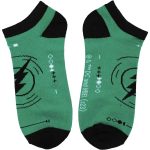 DC Comics [The Flash: Worlds Collide] - Lightning Bolt Women's Ankle Socks (5 Pairs) - Bioworld - Image 5
