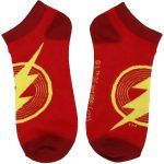 DC Comics [The Flash: Worlds Collide] - Lightning Bolt Women's Ankle Socks (5 Pairs) - Bioworld - Image 7