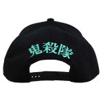 Demon Slayer Corps Snapback Hat (Black, Elite Flex, Pre-Curved Bill) - Bioworld - Image 2
