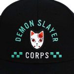 Demon Slayer Corps Snapback Hat (Black, Elite Flex, Pre-Curved Bill) - Bioworld - Image 5