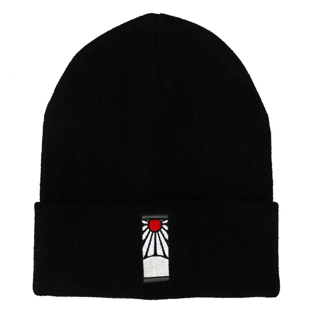 Demon-Slayer-Hanafuda-Earring-Cuff-Beanie-Hat-Embroidered-Bioworld Demon Slayer - Hanafuda Earring Cuff Beanie Hat (Embroidered) - Bioworld - Image 1