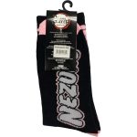 Demon Slayer - Pink Nezuko Kimono Pattern Crew Socks - Culturefly - Image 2