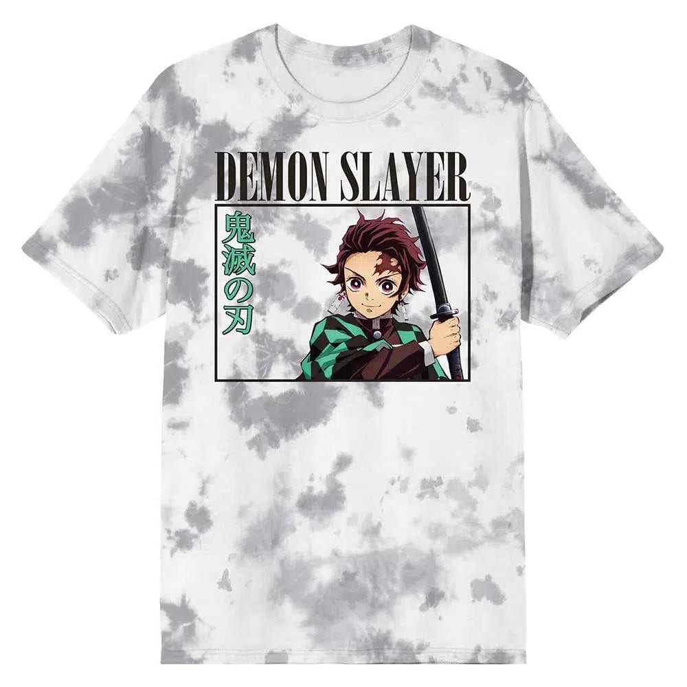 Demon-Slayer-Tanjiro-T-Shirt-Washed-Unisex-Bioworld Demon Slayer - Tanjiro T-Shirt (Washed, Unisex) - Bioworld - Image 1