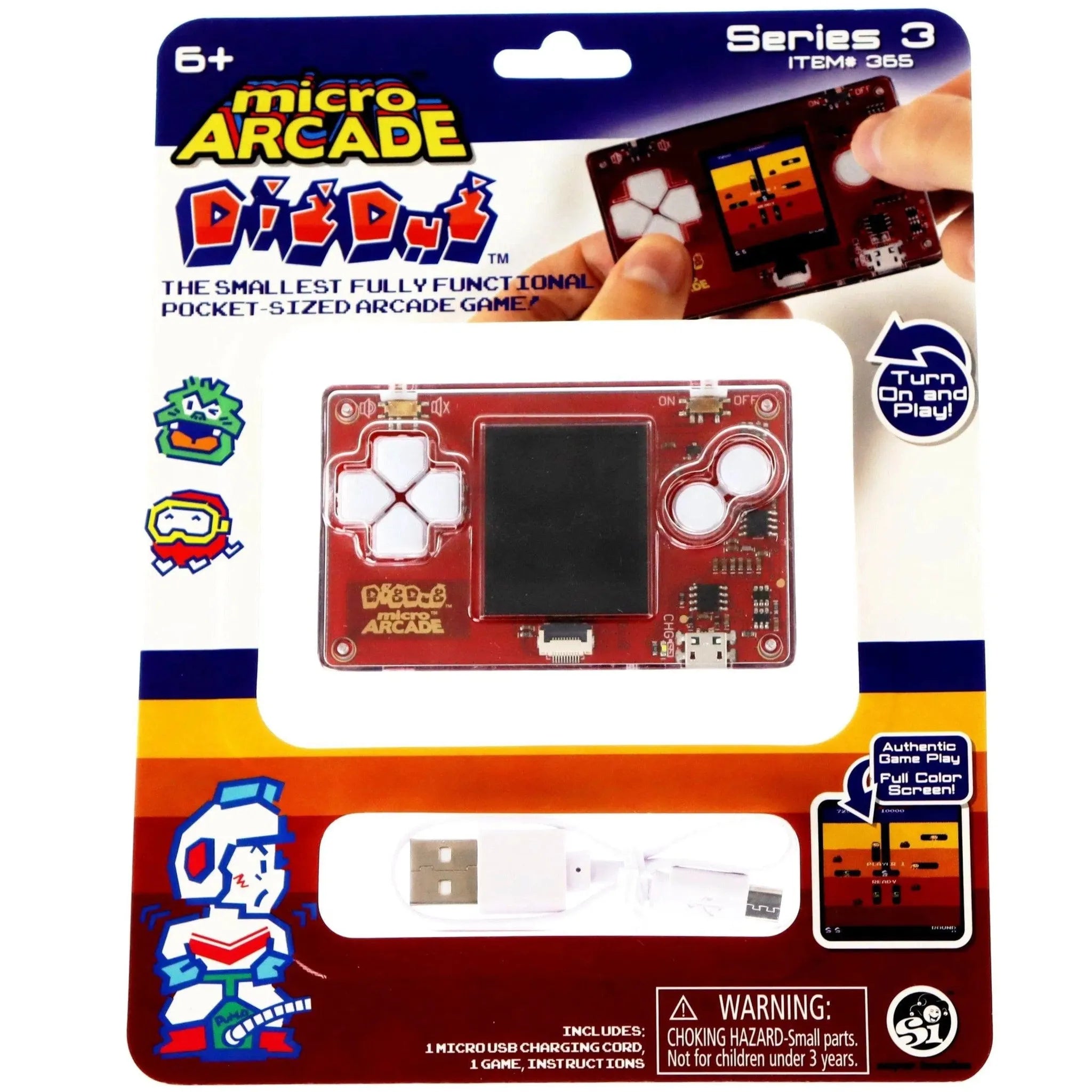 Dig-Dug-Handheld-Electronic-Game-Micro-Arcade Dig Dug Handheld Electronic Game - Micro Arcade - Image 1