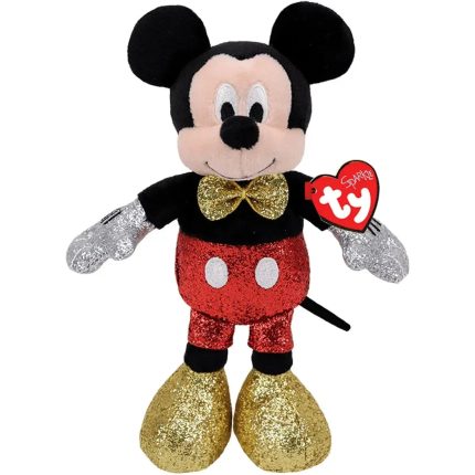 Disney [Mickey Mouse & Friends] - Red Sparkle Mickey Mouse Plush (13") - Ty - Sparkle Beanie Buddies Series
