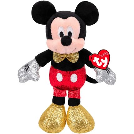 Disney [Mickey Mouse & Friends] - Small Red Sparkle Mickey Mouse Plush (8") - Ty - Sparkle Series
