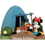 Disney - Minnie & Pluto Camping Diorama Statue Figure (6") - Beast Kingdom - D-Stage Series (DS-146)