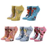 Disney - Princess Floral Ankle Socks (5 Pairs) - Bioworld - Image 2