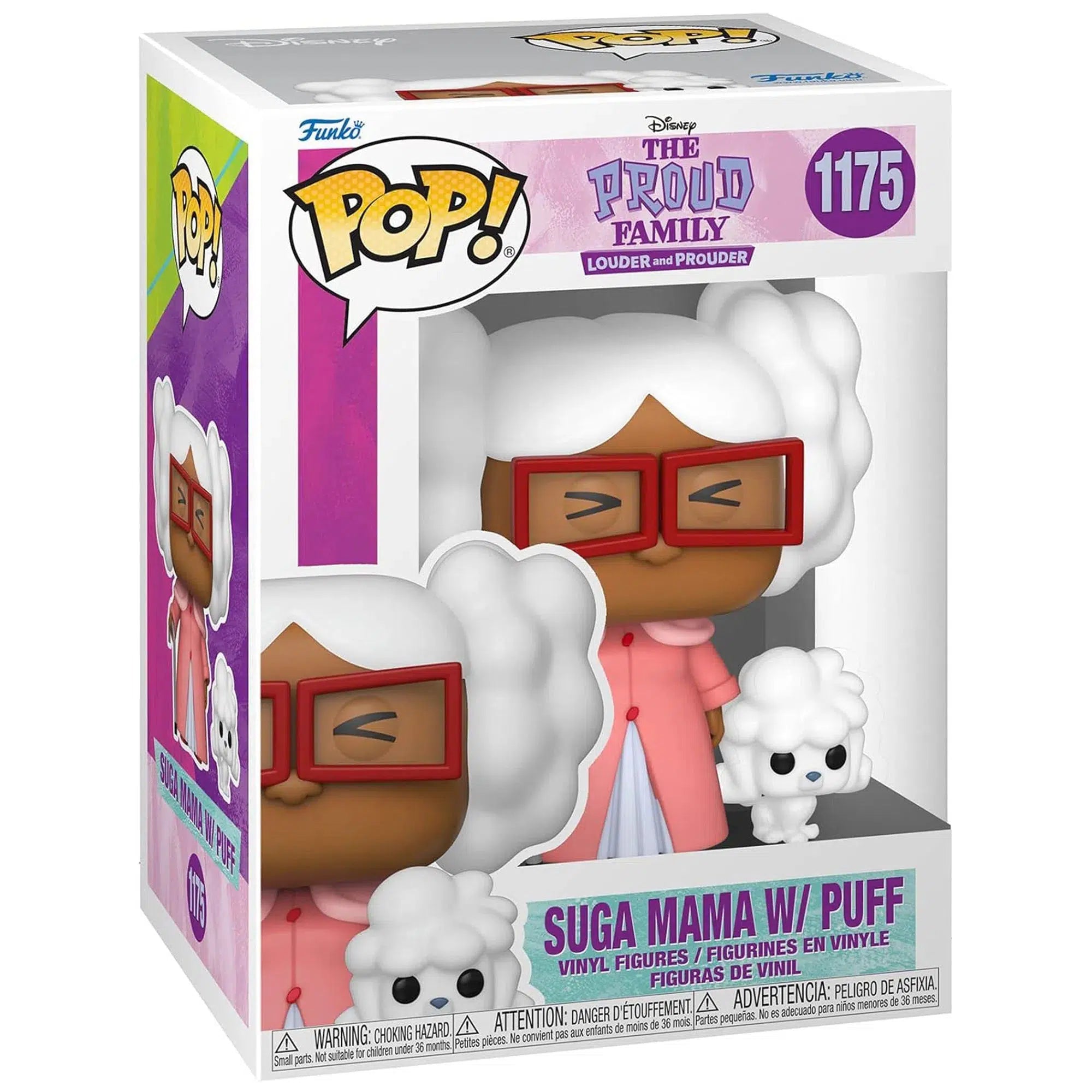 Disneys-The-Proud-Family-Louder-and-Prouder-Suga-Mama-With-Puff-Figure-1175-Funko-Pop-Series Disney's The Proud Family: Louder and Prouder - Suga Mama With Puff Figure (#1175) - Funko - Pop! Series - Image 1
