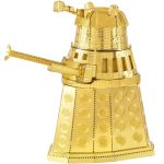 Doctor Who - Gold Dalek Figure Model Kit (Steel, Moderate Difficulty) - Fascinations - Metal Earth Series - Image 2