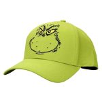 Dr. Seuss - The Grinch Snapback Hat (Green, Embroidered, Pre-Curved Bill) - Bioworld - Image 3