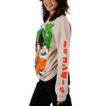 Dragon Ball - Goku & Shenron Oversized Print Sweatshirt (Tan, Unisex) - Bioworld - Image 4