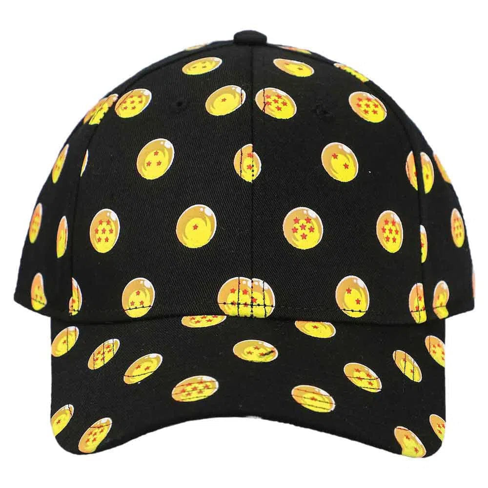 Dragon-Ball-Z-Dragon-Balls-Hat-Black-All-Over-Print-Bioworld Dragon Ball Z - Dragon Balls Hat (Black, All Over Print) - Bioworld - Image 1