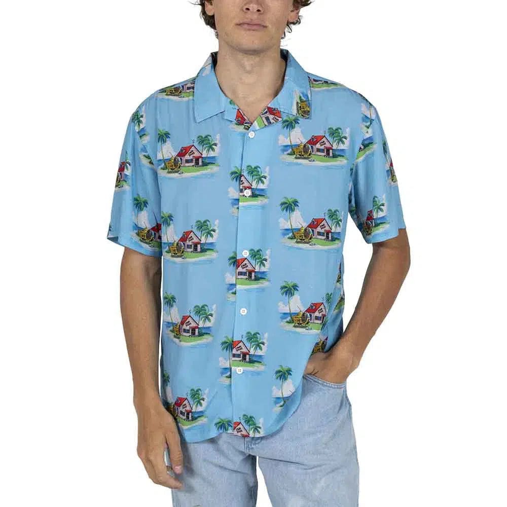Dragon-Ball-Z-Kame-House-Button-Up-Shirt-Bioworld Dragon Ball Z - Kame House Button Up Shirt - Bioworld - Image 1