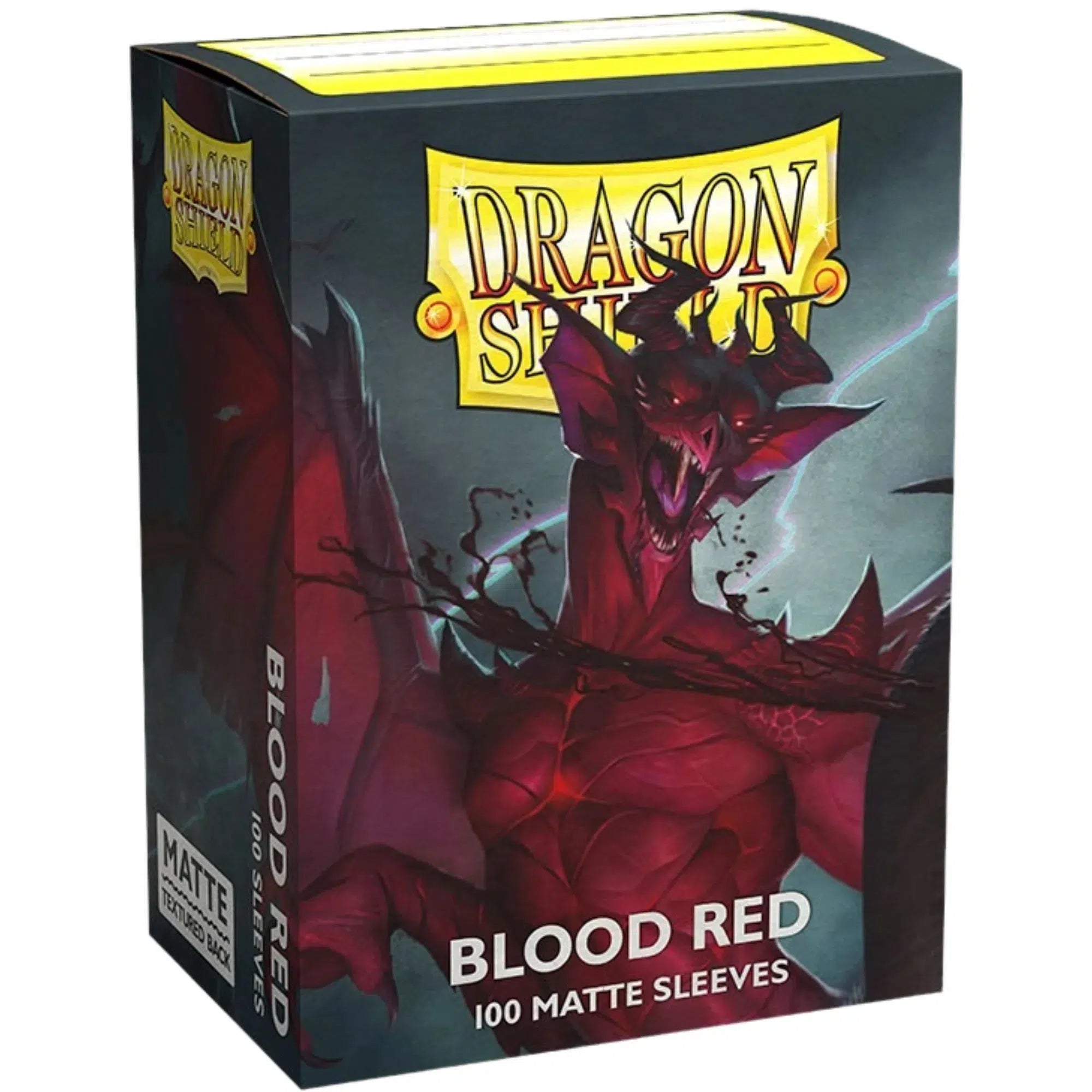 Dragon-Shield-Blood-Red-Protective-Card-Sleeves-Matte-100-Count-Standard-Size Dragon Shield - Blood Red Protective Card Sleeves (Matte, 100 Count, Standard Size) - Image 1