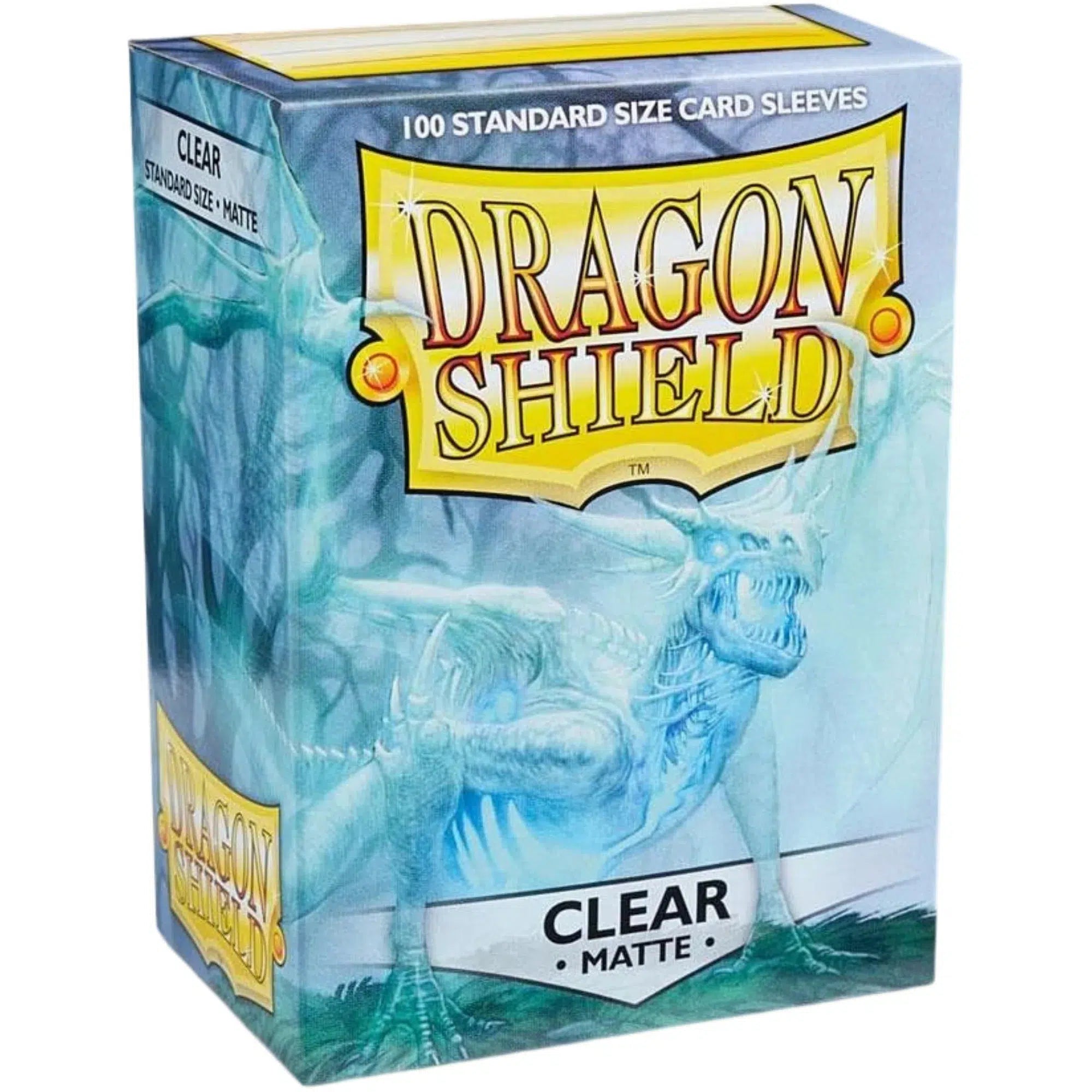 Dragon-Shield-Clear-Protective-Card-Sleeves-Matte-100-Count-Standard-Size Dragon Shield - Clear Protective Card Sleeves (Matte, 100 Count, Standard Size) - Image 1