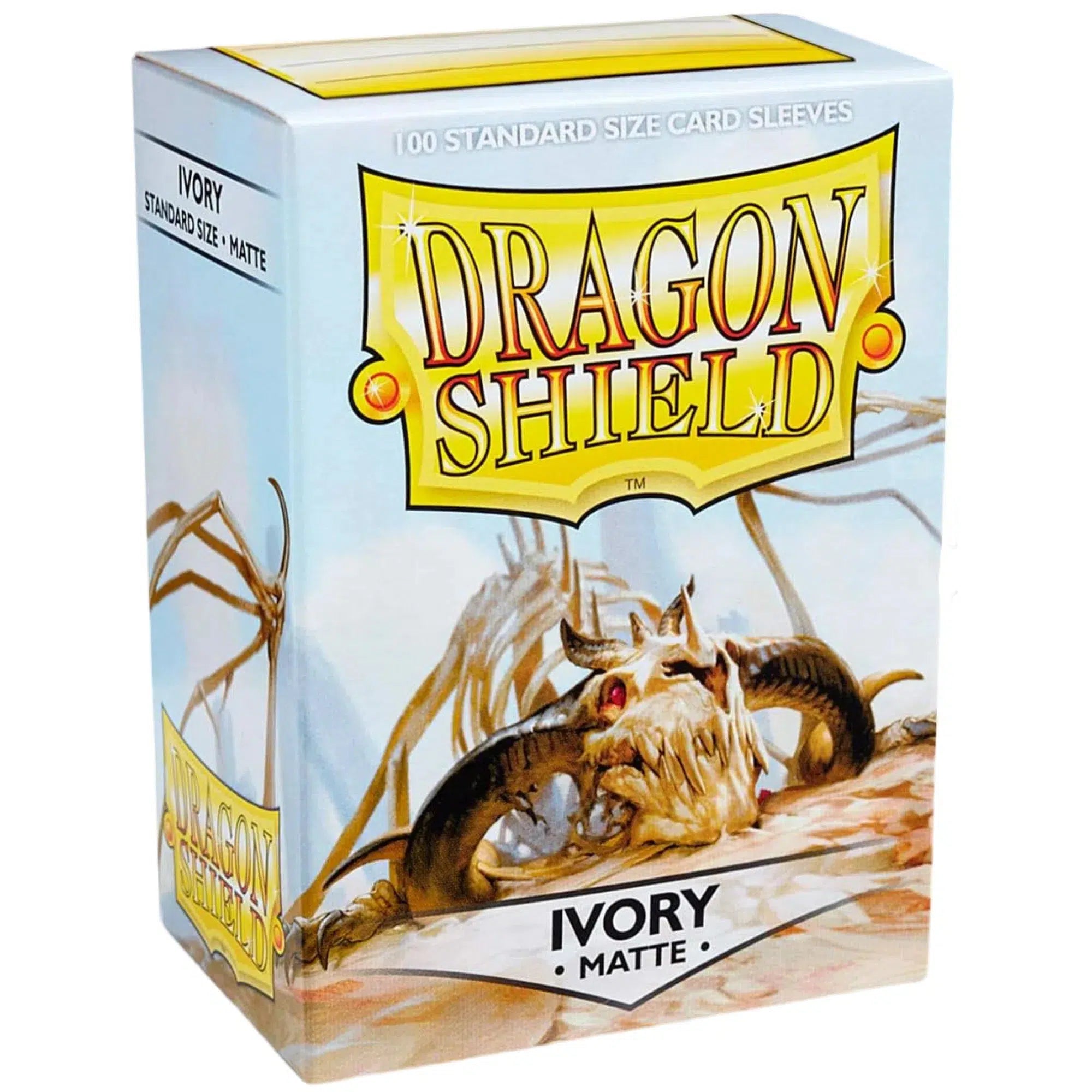 Dragon-Shield-Ivory-White-Protective-Card-Sleeves-Matte-100-Count-Standard-Size Dragon Shield - Ivory White Protective Card Sleeves (Matte, 100 Count, Standard Size) - Image 1