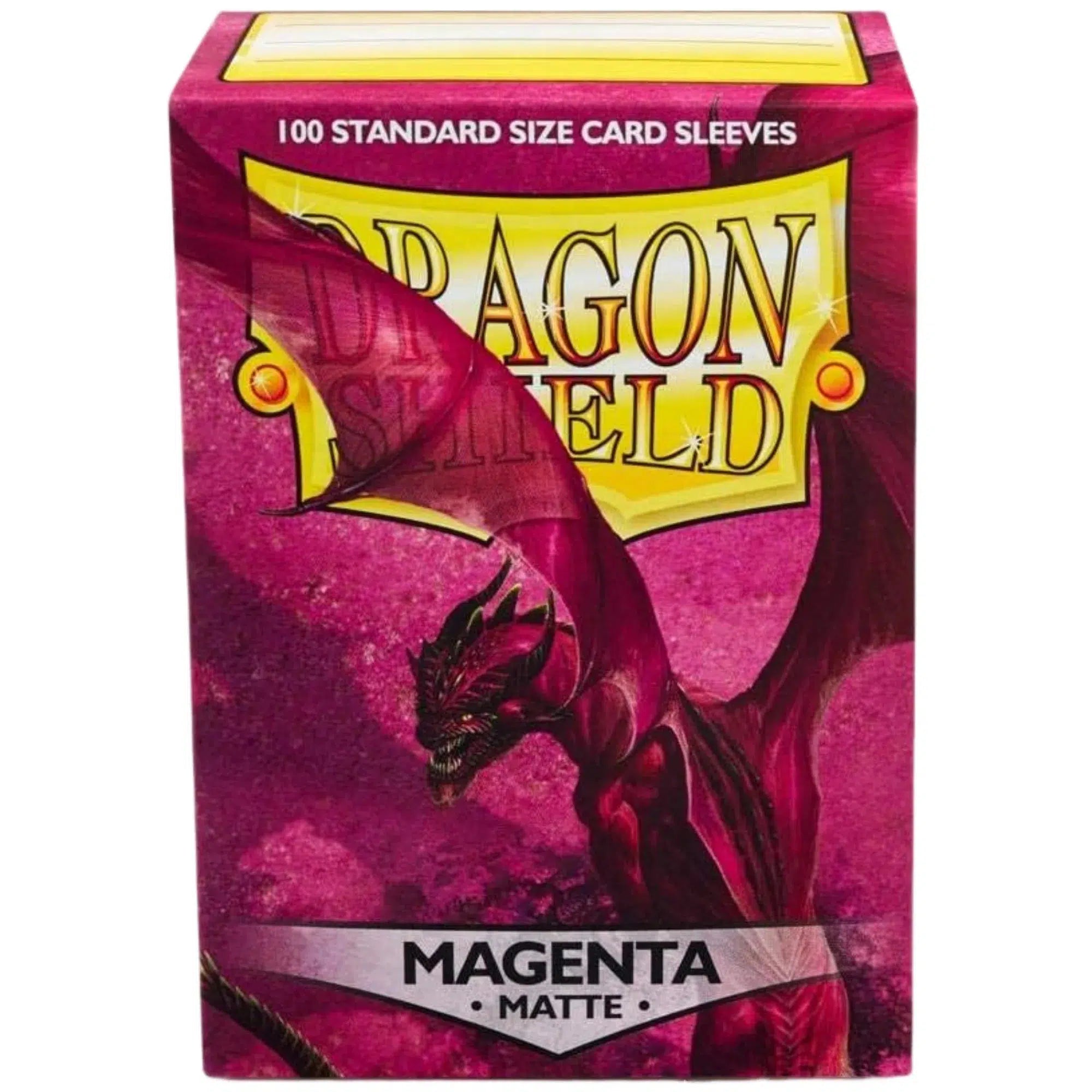 Dragon-Shield-Magenta-Protective-Card-Sleeves-Matte-100-Count-Standard-Size Dragon Shield - Magenta Protective Card Sleeves (Matte, 100 Count, Standard Size) - Image 1