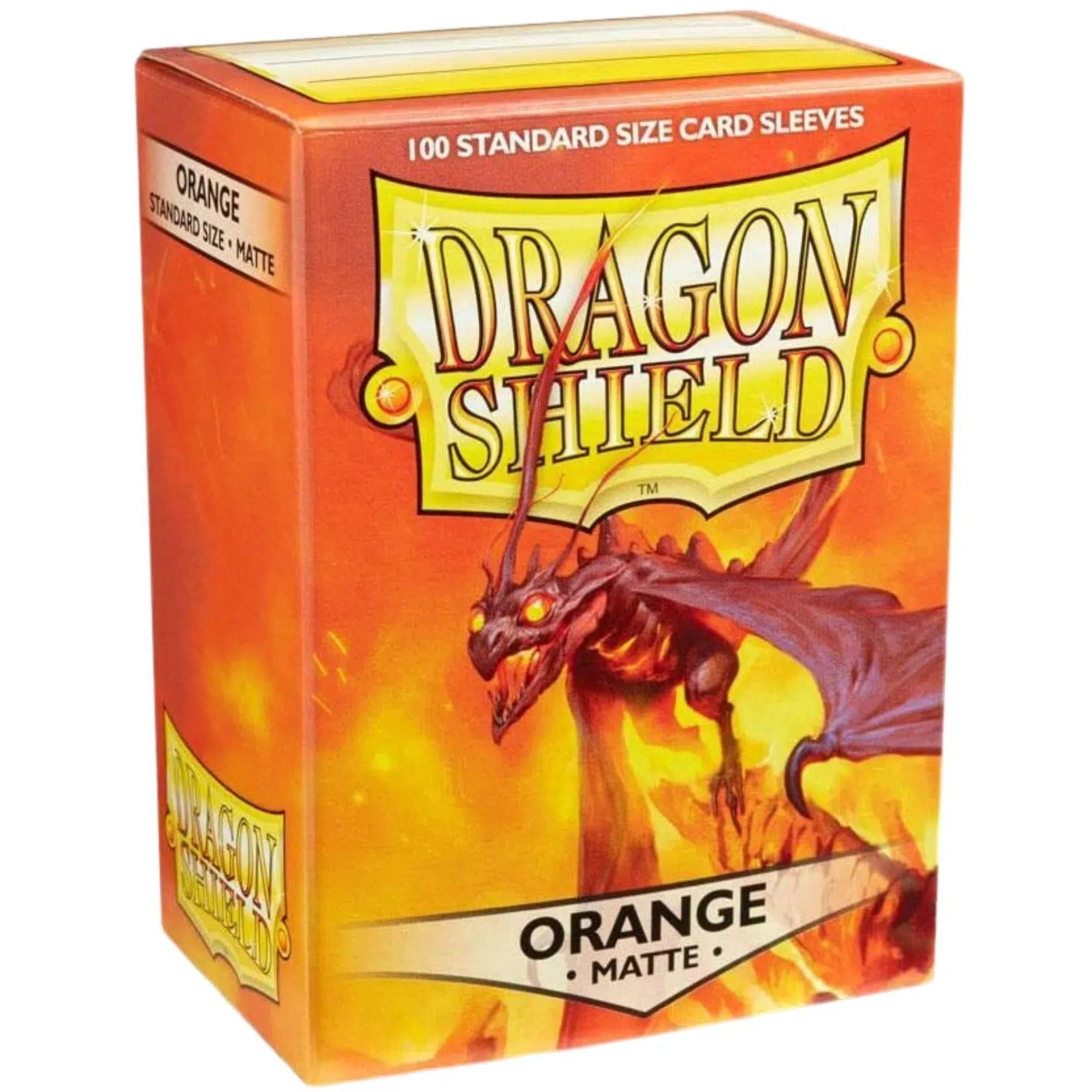 Dragon-Shield-Orange-Protective-Card-Sleeves-Matte-100-Count-Standard-Size Dragon Shield - Orange Protective Card Sleeves (Matte, 100 Count, Standard Size) - Image 1