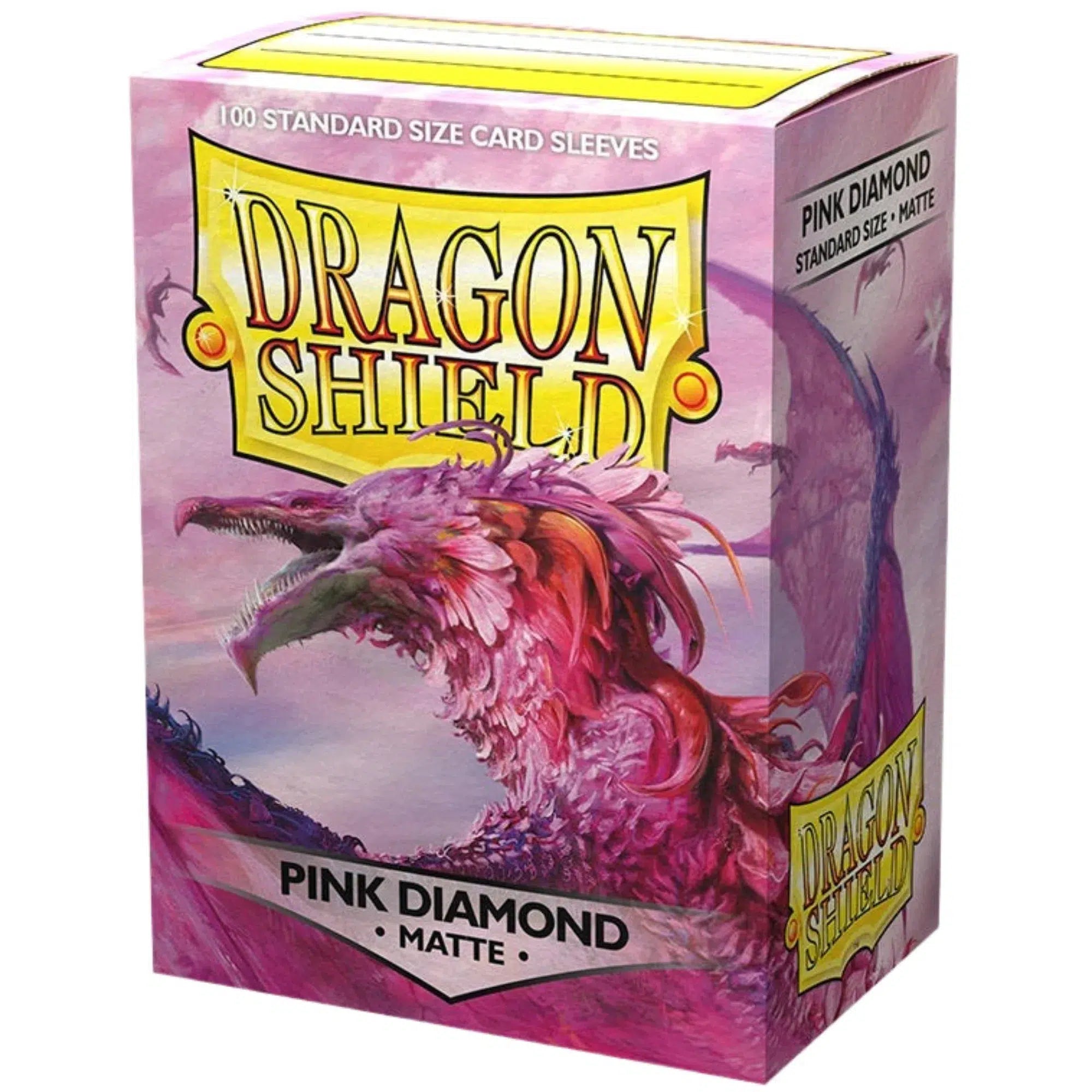 Dragon-Shield-Pink-Diamond-Protective-Card-Sleeves-Matte-100-Count-Standard-Size Dragon Shield - Pink Diamond Protective Card Sleeves (Matte, 100 Count, Standard Size) - Image 1