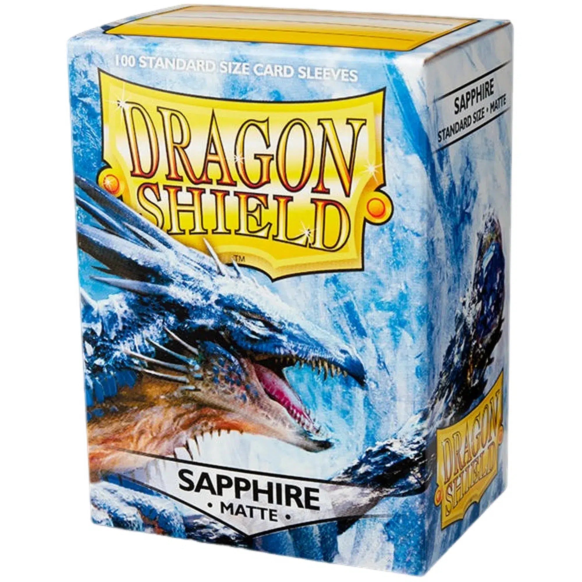 Dragon-Shield-Sapphire-Blue-Protective-Card-Sleeves-Matte-100-Count-Standard-Size Dragon Shield - Sapphire Blue Protective Card Sleeves (Matte, 100 Count, Standard Size) - Image 1