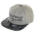 Harry Potter - "I Solemnly Swear I Am Up to No Good" Snapback Hat (Gray, Flat Bill) - Bioworld - Image 4