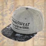 Harry Potter - "I Solemnly Swear I Am Up to No Good" Snapback Hat (Gray, Flat Bill) - Bioworld - Image 9