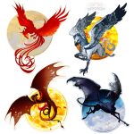 Harry Potter - Mythical Creature Mini Jigsaw Set (120 Pieces Each) - Paper House Productions - Thestral, Hungarian Horntail, Hippogriff, Fawkes - Image 3