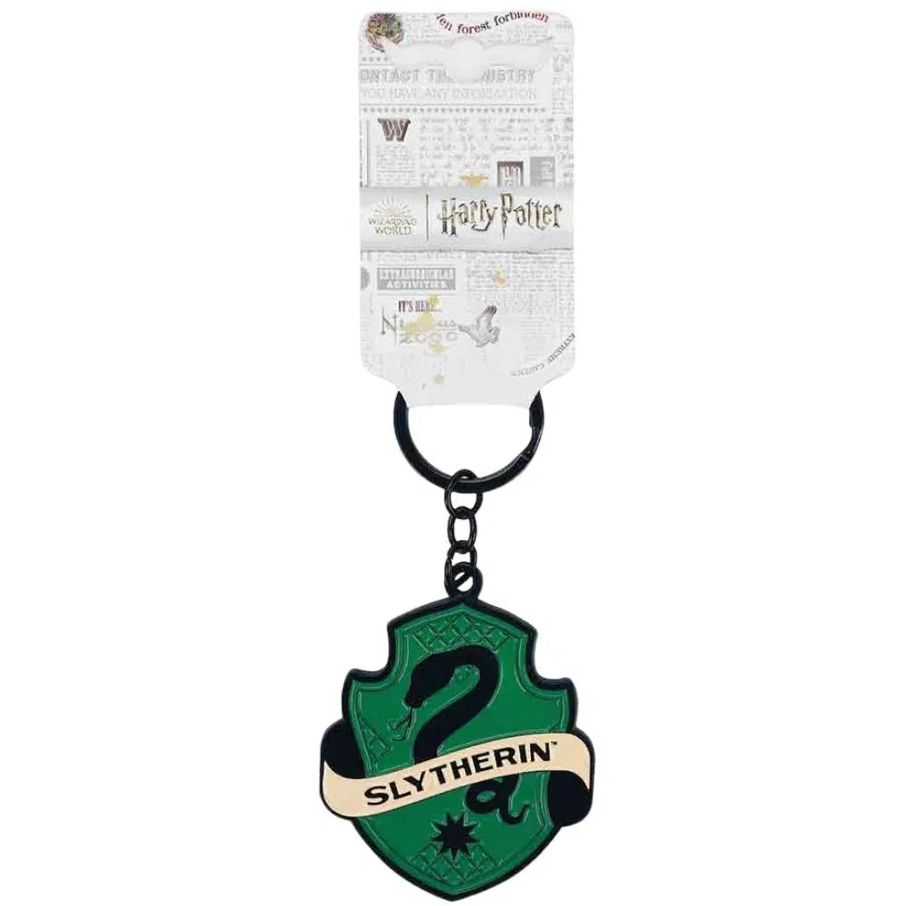 Harry-Potter-Slytherin-Crest-Keychain-Bioworld Harry Potter - Slytherin Crest Keychain - Bioworld - Image 1