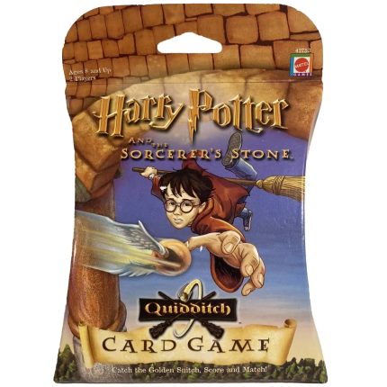 Harry Potter and the Sorcerer's Stone Quidditch - Competitive Fantasy Card Game for Family, Adults, and Children (2-4 Players, Ages 7+) - Mattel