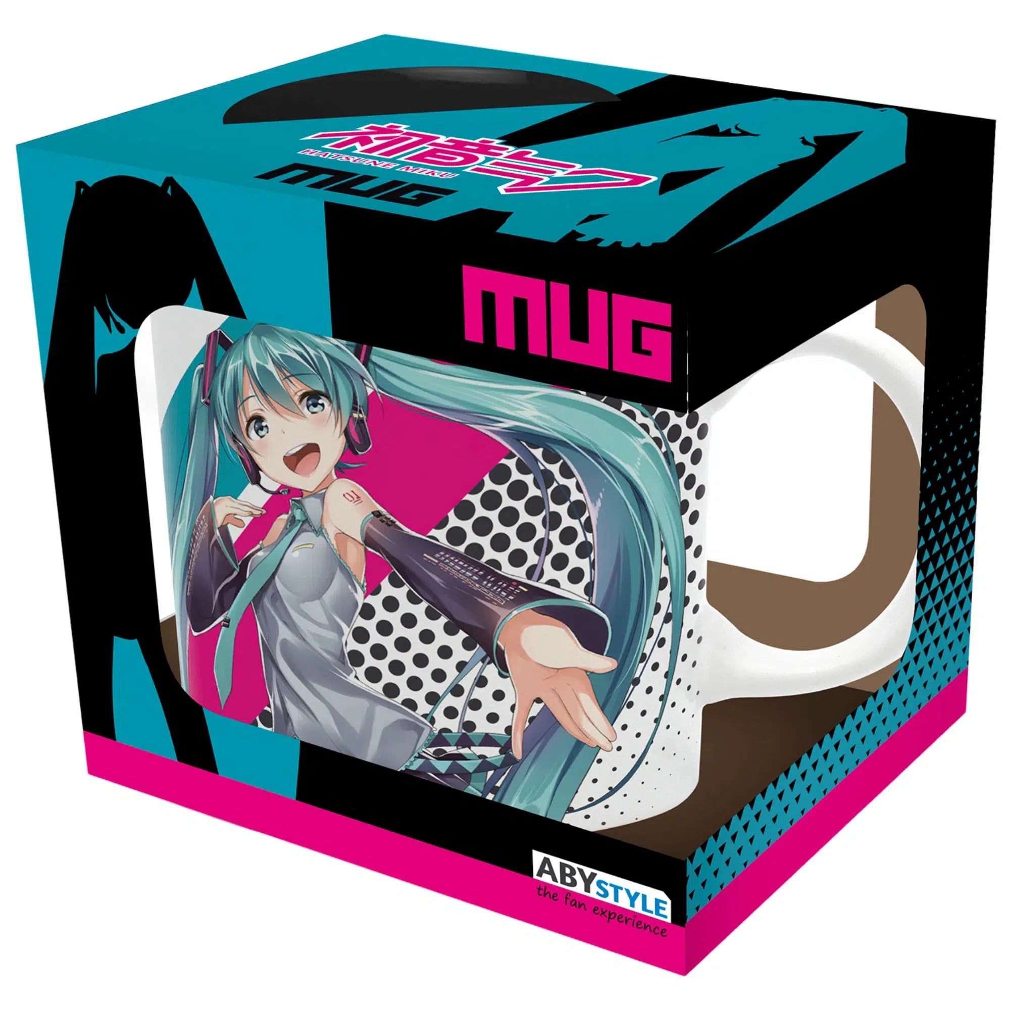 Hatsune-Miku-Logo-Mug-Ceramic-11-oz_-ABYStyle Hatsune Miku - Logo Mug (Ceramic, 11 oz.) - ABYStyle - Image 1