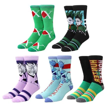 Hunter X Hunter - Mixed Character Crew Socks (5 Pairs) - Bioworld