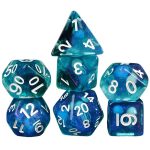 Jellyfish Dice Set (7 Dice, Polyhedral) - Game Master Dice - Image 6