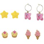 Kirby - Cute Junk Food Earring Set (4 Pack) - Bioworld - Image 2