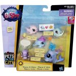 Littlest Pet Shop - Mommy & Babies Dolphin Family Figures (#226-230) - Hasbro
